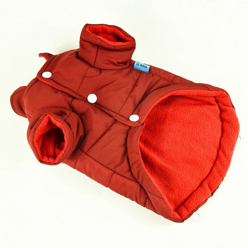 Short-Sleeved Waterproof Winter Dog Coat