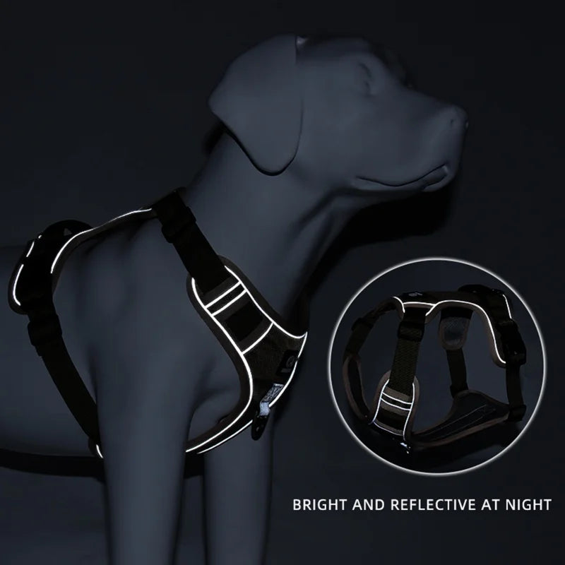 No-Pull Reflective Dog Harness - Blue